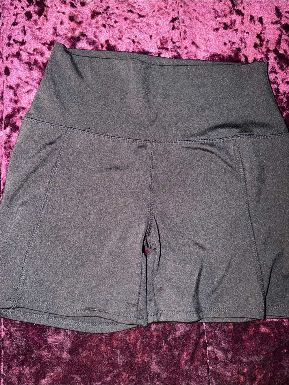 High-Waist Black Women’s Athletic Shorts